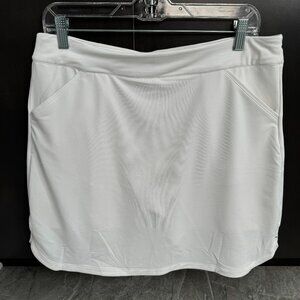 Peter Millar Alice Petal Hem White Skort - Size Large